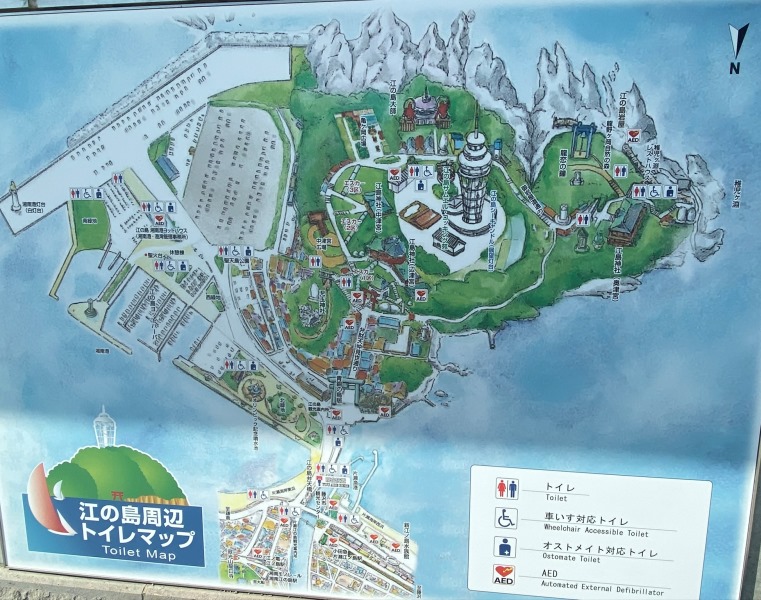 ➅江ノ島のマップ