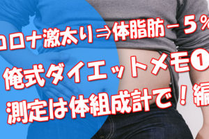 コロナ太り後1か月で体脂肪率-5%！俺式ダイエットメモ➀【測定は体組成計で！】